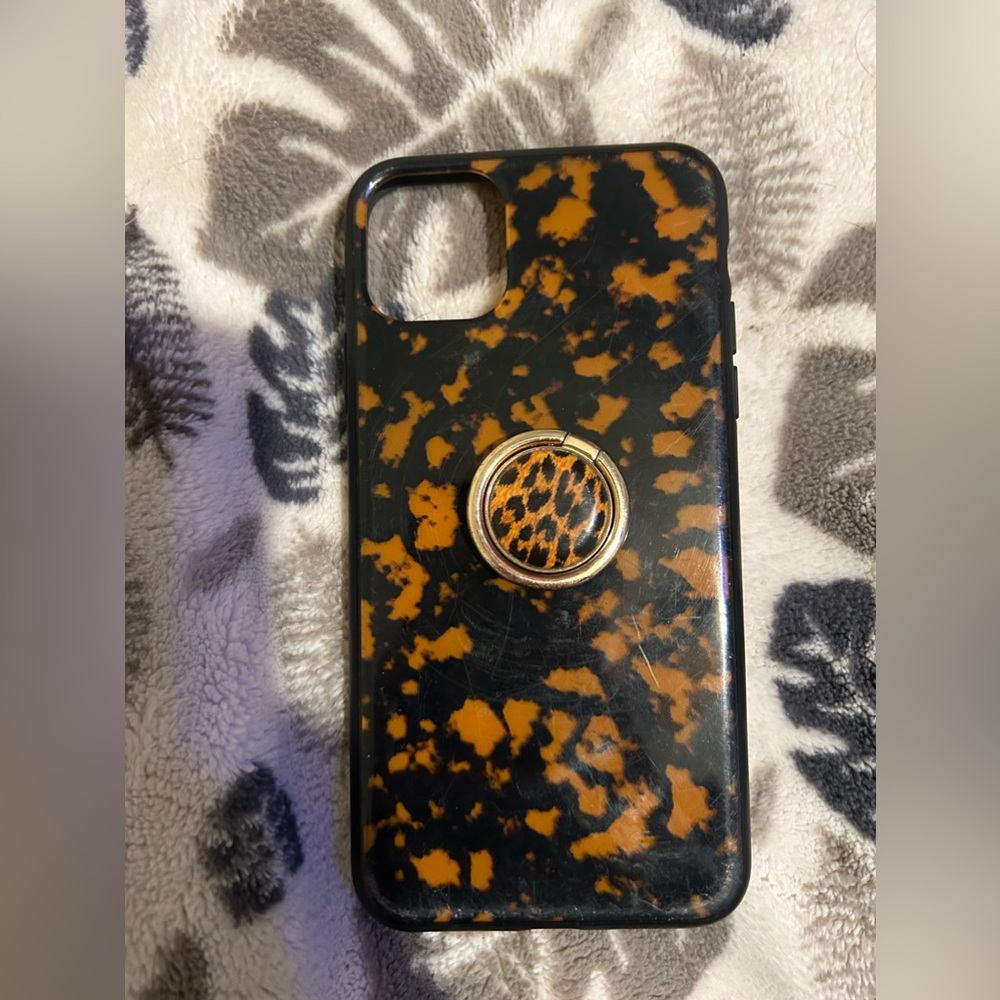 Heyday 11 pro max tortoise shell iPhone case with finger ring